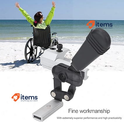 FASJ Wheelchair Brakes, Aluminum Side Mount Wheel Lock Black Right Sensitive