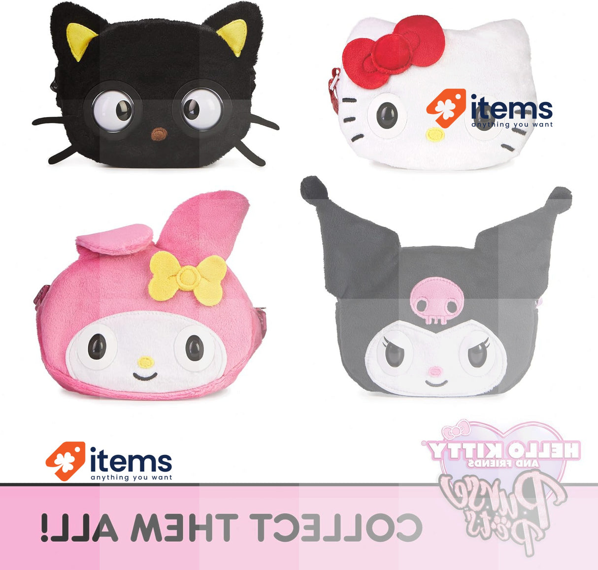 Purse Pets, Sanrio Hello Kitty And Friends Interactive Pet Toy Handbag Over Kids