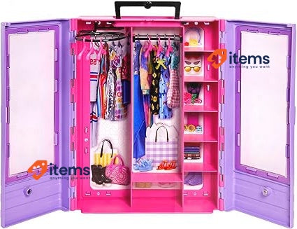 Barbie Fashionistas Doll & Playset, Ultimate Closet with Barbie Clothes