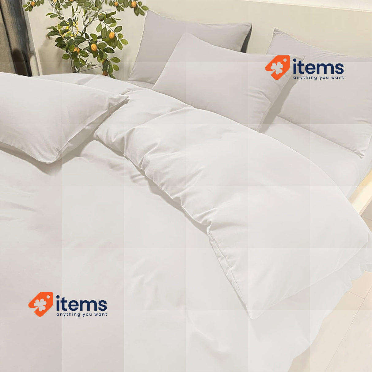 Poligino Duvet Cover 230 X 220 Cm Grey Bedding King Size Set 230x220 Federe Soft