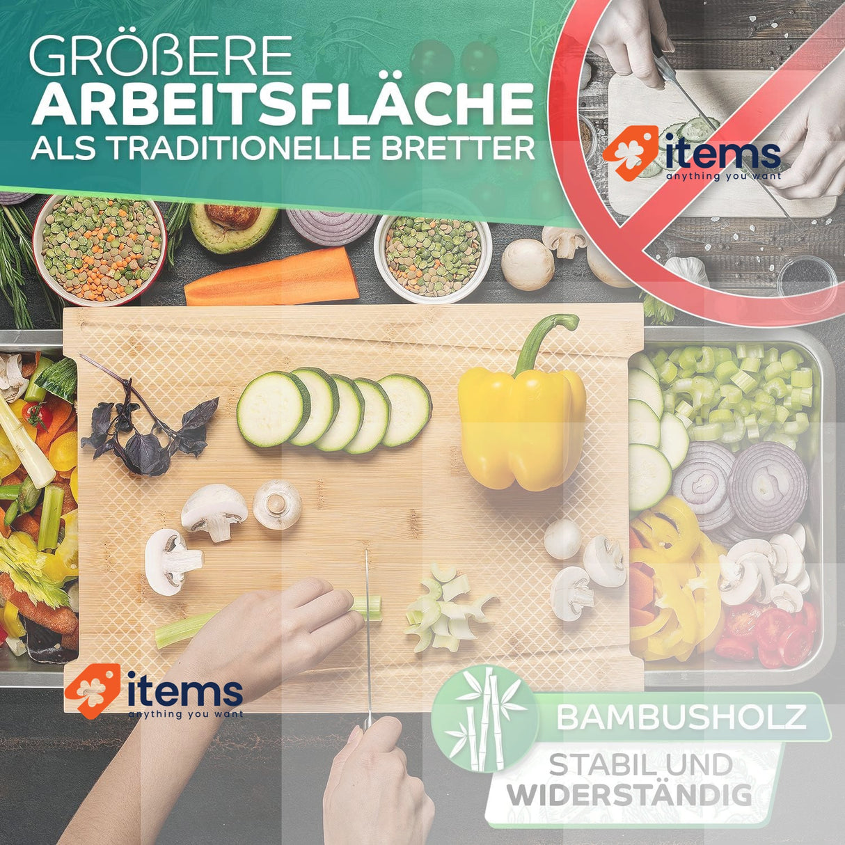 SIDORENKO Loco Bird Premium Chopping Board with Collecting Trays