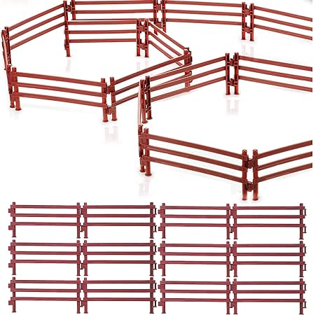 YeahBoom 40 Pcs Horse Fence Toy Mini Horse Corral Fence Horse Fence Accessories