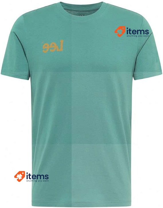 Lee Men s Wobbly Logo Short Sleeve T-Shirt, Green, Size X-Large Lee Men's XL