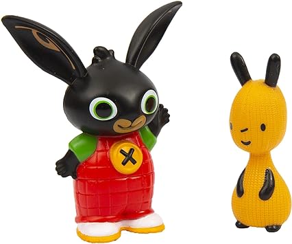 Bing Set 2 Mini Characters, Bing and Flop with Bright Colors, BNG00L02