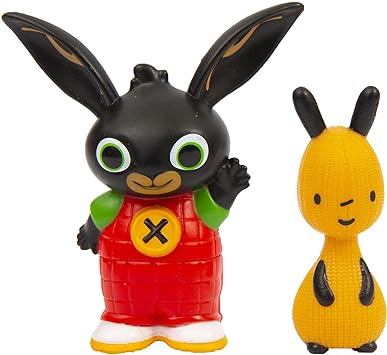 Bing Set 2 Mini Characters, Bing and Flop with Bright Colors, BNG00L02