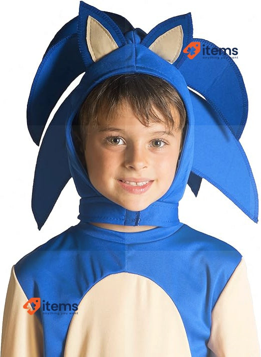 CIAO Compatible - Costume - Sonic the Hedgehog (124 cm) (11178.3) Size 8-10 SEGA