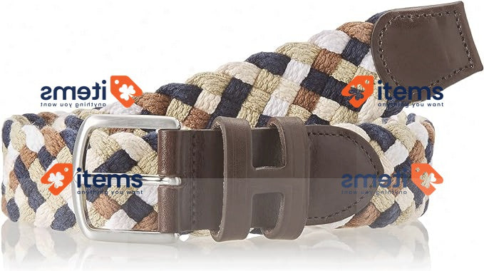 HACKETT LONDON Belt for Men - Plait Fino, Multi-Tan, Size 32 - HM413258/8LT