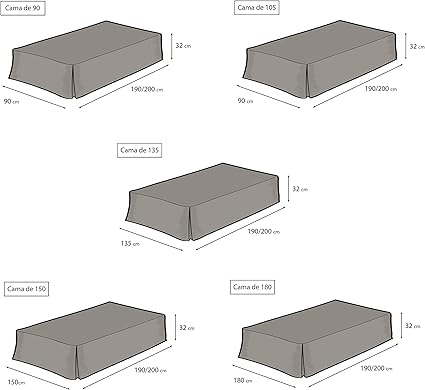 EasyCosy - Base Platform Valance Sheet Box Grey