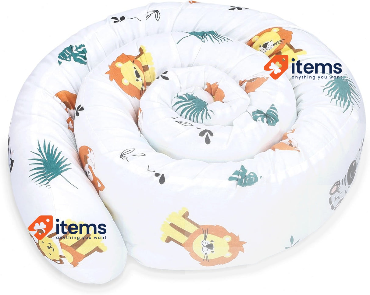 Totsy Baby Side Sleeper Pillow, Body Pillow, Neck Roll Pillow, 400 cm, Safari