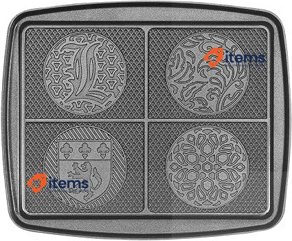 LAGRANGE 030242 Waffle Maker Plate Set, Double Layer Antiadhesive Coating