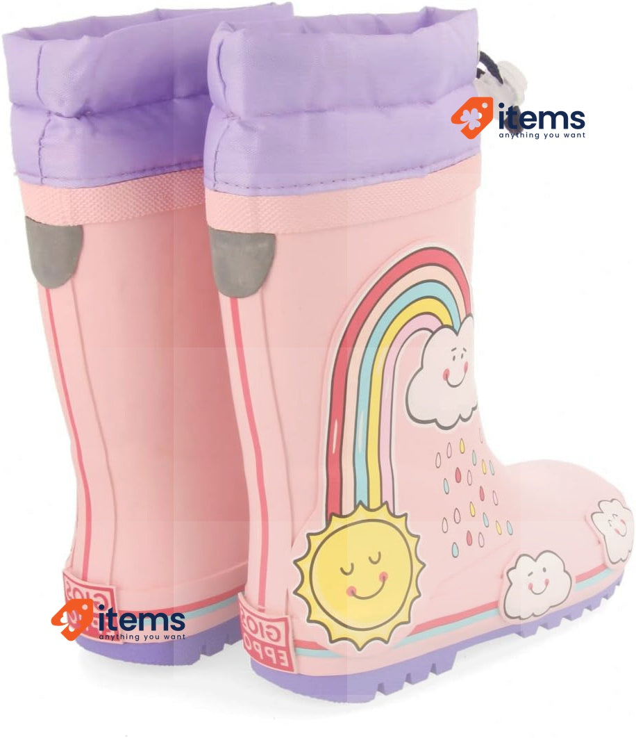 Gioseppo Girl s HOLAR Wellington Boots, Boat Shoe Pink Wellies, Size 11.5UK 29EU