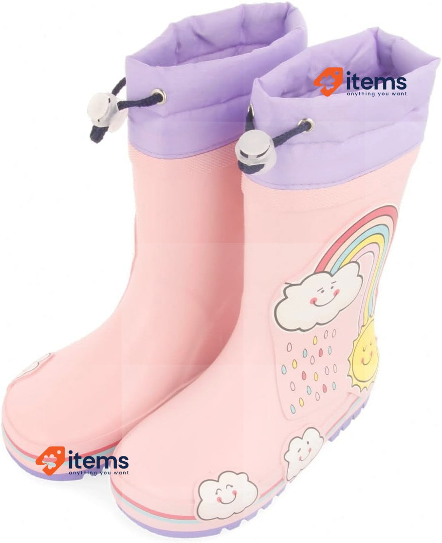 Gioseppo Girl s HOLAR Wellington Boots, Boat Shoe Pink Wellies, Size 11.5UK 29EU