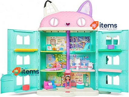 Gabby’s Dollhouse, Purrfect Dollhouse with 2 Toy Figures, 3 years +