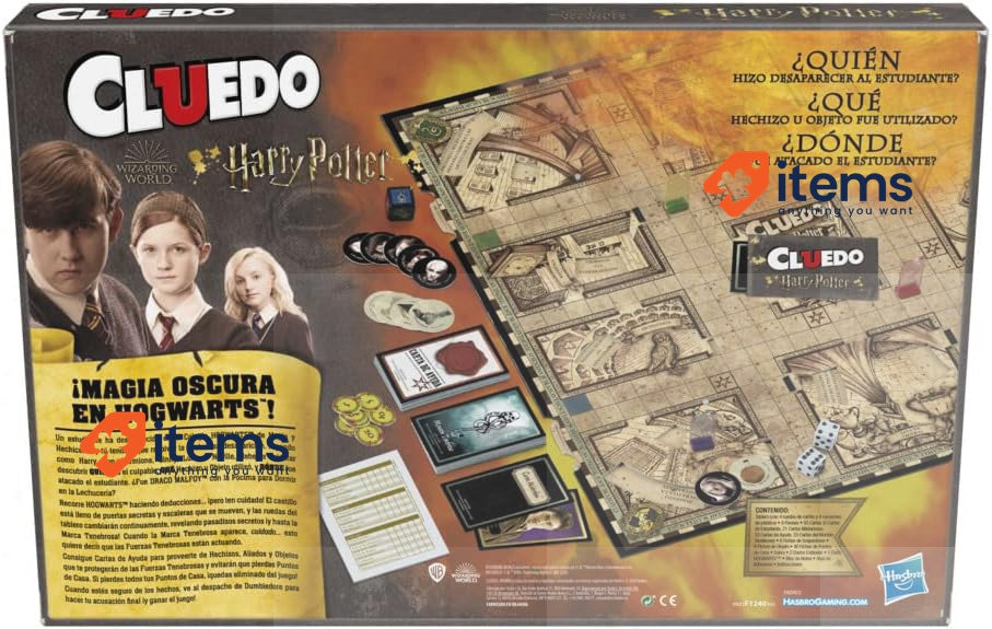 Hasbro Gaming Cluedo Board Game F1240105 Game-Wizarding Multicolor World Harry