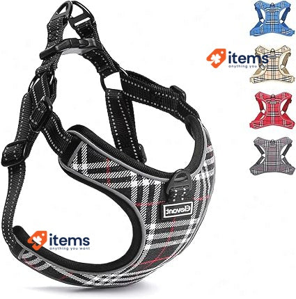 Elevant Harness Dog Anti Traction Reglable, Clip - In For Dogs, S, Black Step-in