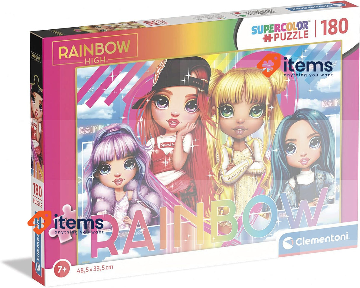 Clementoni 29776 Rainbow High Jigsaw Puzzle 180 Pieces - Set Of 180, Supercolor