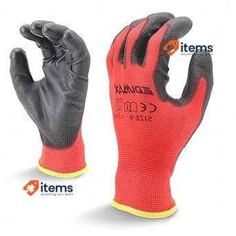 EDIMAX, Gloves Work, High Resistance To Armrest And Degar Level 3 Red/Black 12
