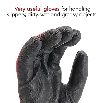 EDIMAX, Gloves Work, High Resistance to Armrest and Degar Level 3 Red/Black