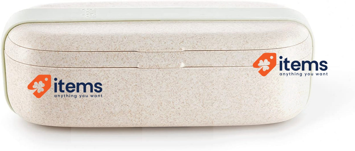 Lékué Lunch Box Organic Individual Practical Lightweight Leak-Proof Beige Color