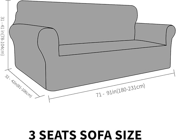 CHELZEN Velvet Couch Covers 3 Seater Peacock Blue