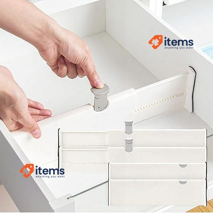 Billybath Drawer Divider Organisers Set Of 4 White Adjustable Dividers Clothes