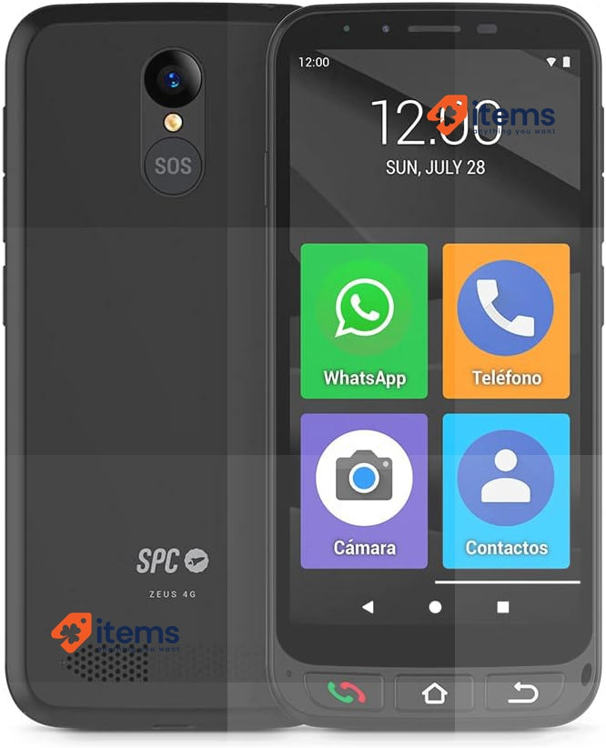 SPC ZEUS 4G + Case Smartphone Black <p>Simple mode with XXL icons - Unlocked