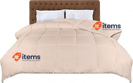 Utopia Bedding Lightweight 4.5 Tog Super King Size Duvet 220x260 cm Beige