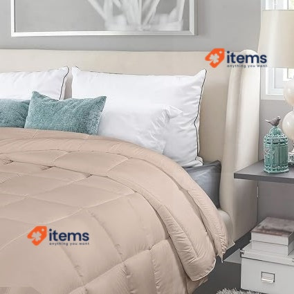 Utopia Bedding Lightweight 4.5 Tog Super King Size Duvet 220x260 cm Beige