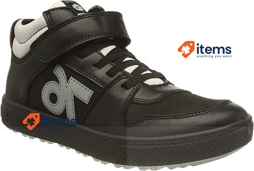 Primigi Men's Barth Black Leather High-Top Sneaker / Shoes - Size 28EU / 1.5UK