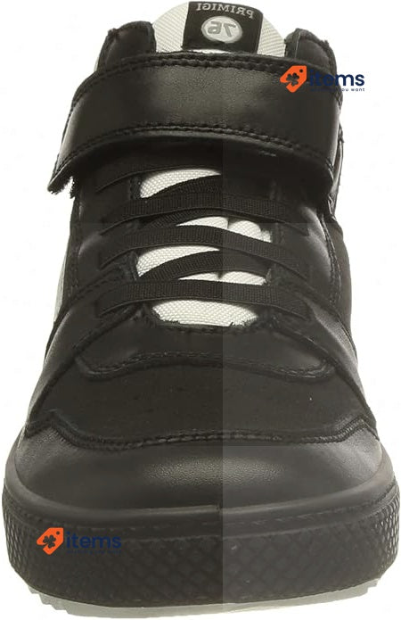 Primigi Men's Barth Black Leather High-Top Sneaker / Shoes - Size 28EU / 1.5UK