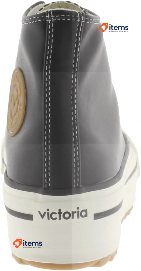 Victoria Women 1061123 - High Top Tribu Leather Black 7 UK Effect Retro High-Top