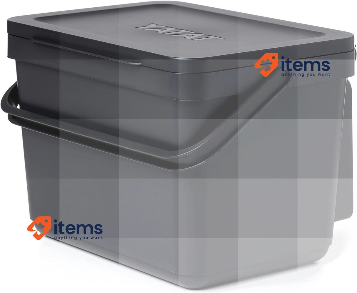 TATAY Kitchen Food Waste Caddy 6L, 26.5 x 20.5 x 18.5 cm, Black Organic Smart