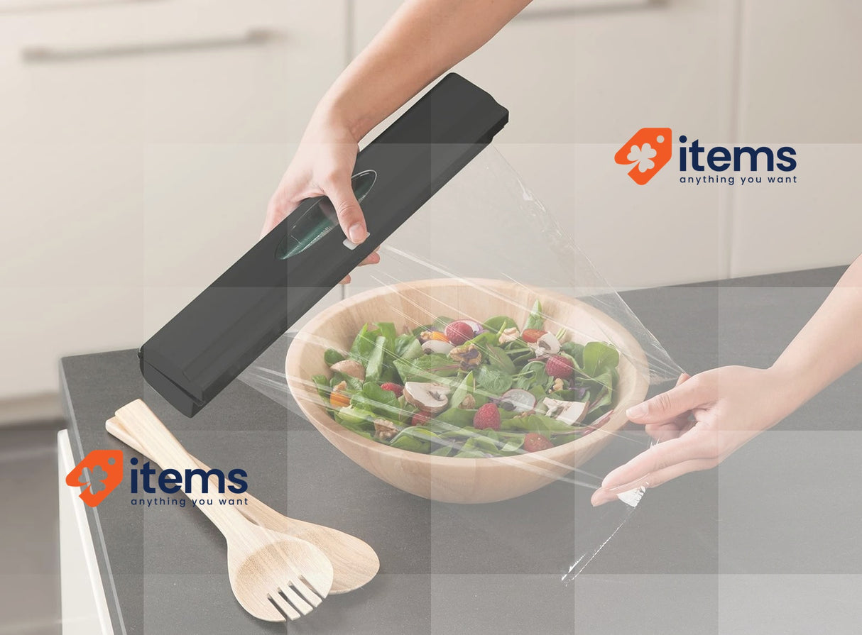 WENKO Foil cutter Perfect-Cutter, kitchen gadget for all Standard Black