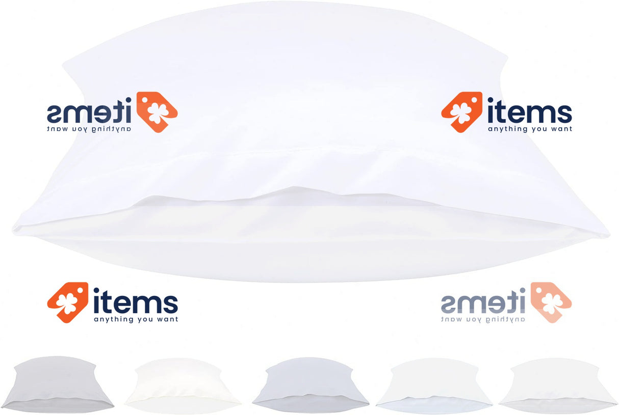 Todocama Set of 2 Extra Soft Microfibre Pillowcase White Todocama Pillowcases