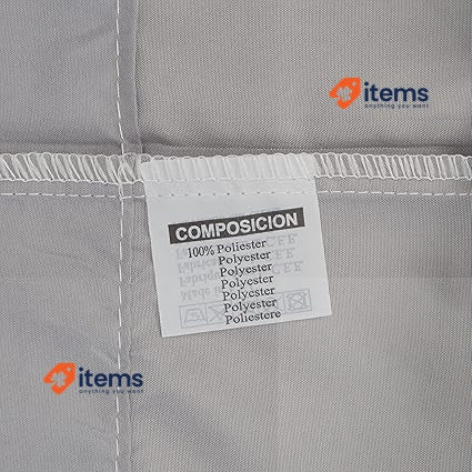 Todocama Pair of Pillow Cases Extra Soft Hypoallergenic Light Grey 120x40cm