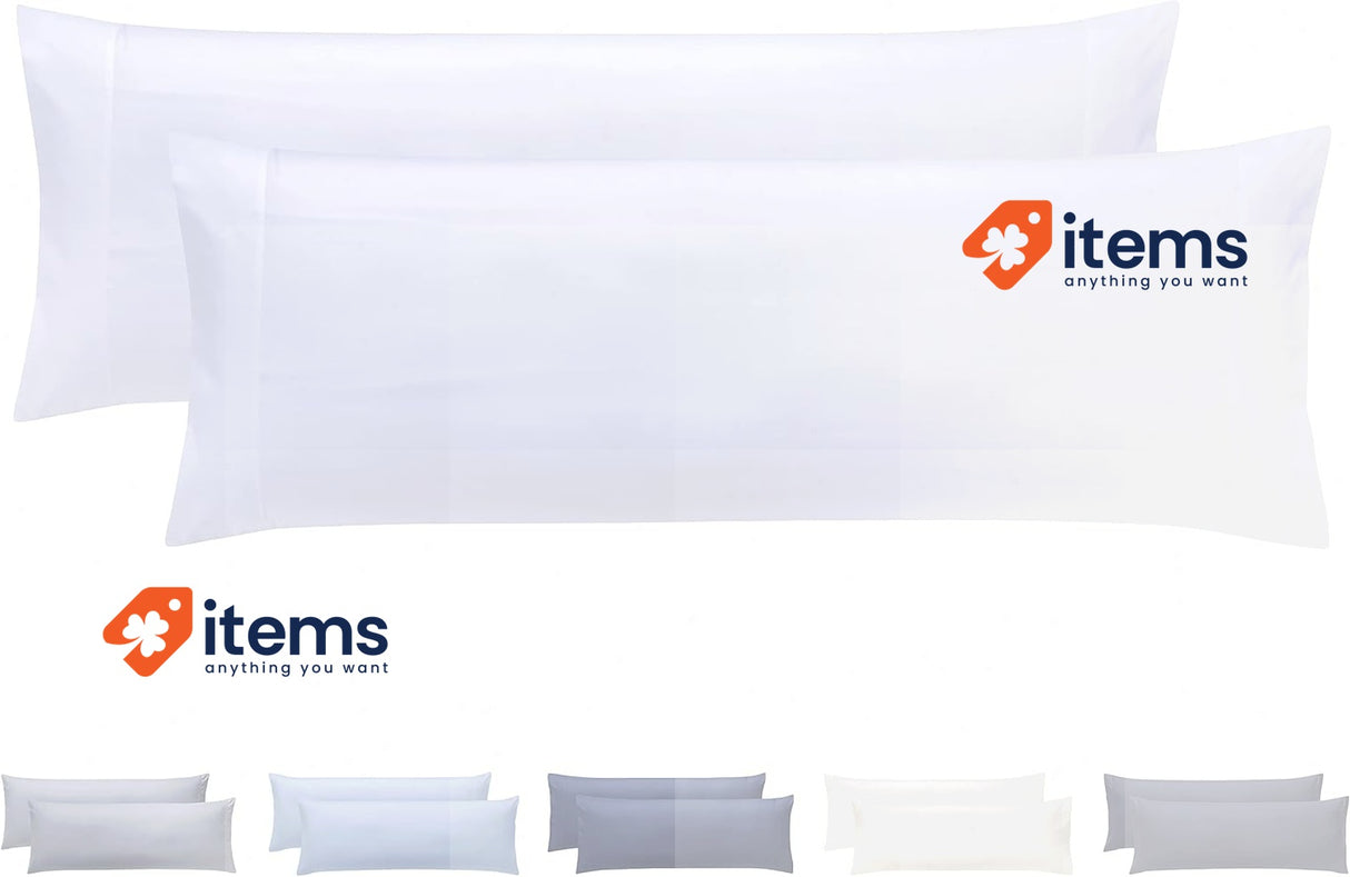 Todocama 2 Pack Super Soft Microfibre Hypoallergenic Cushion Covers White