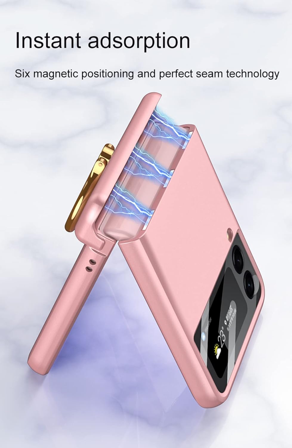 COQUE Samsung Galaxy Z Flip 3 5G Case with Ring - Black