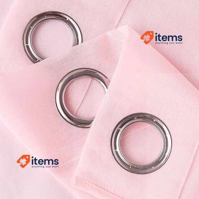 Woaboy Modern Living Room Curtains 2 Pieces 140x245cm Window Curtains Pink