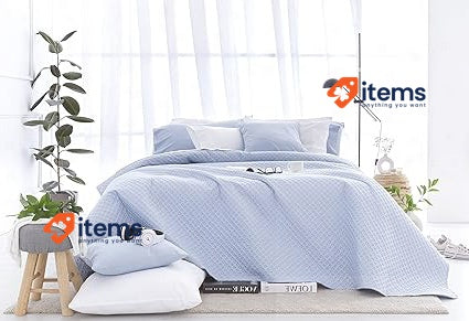 Todocama Fine Boutique Quilt Blue Decorative Quilts Bedspreads