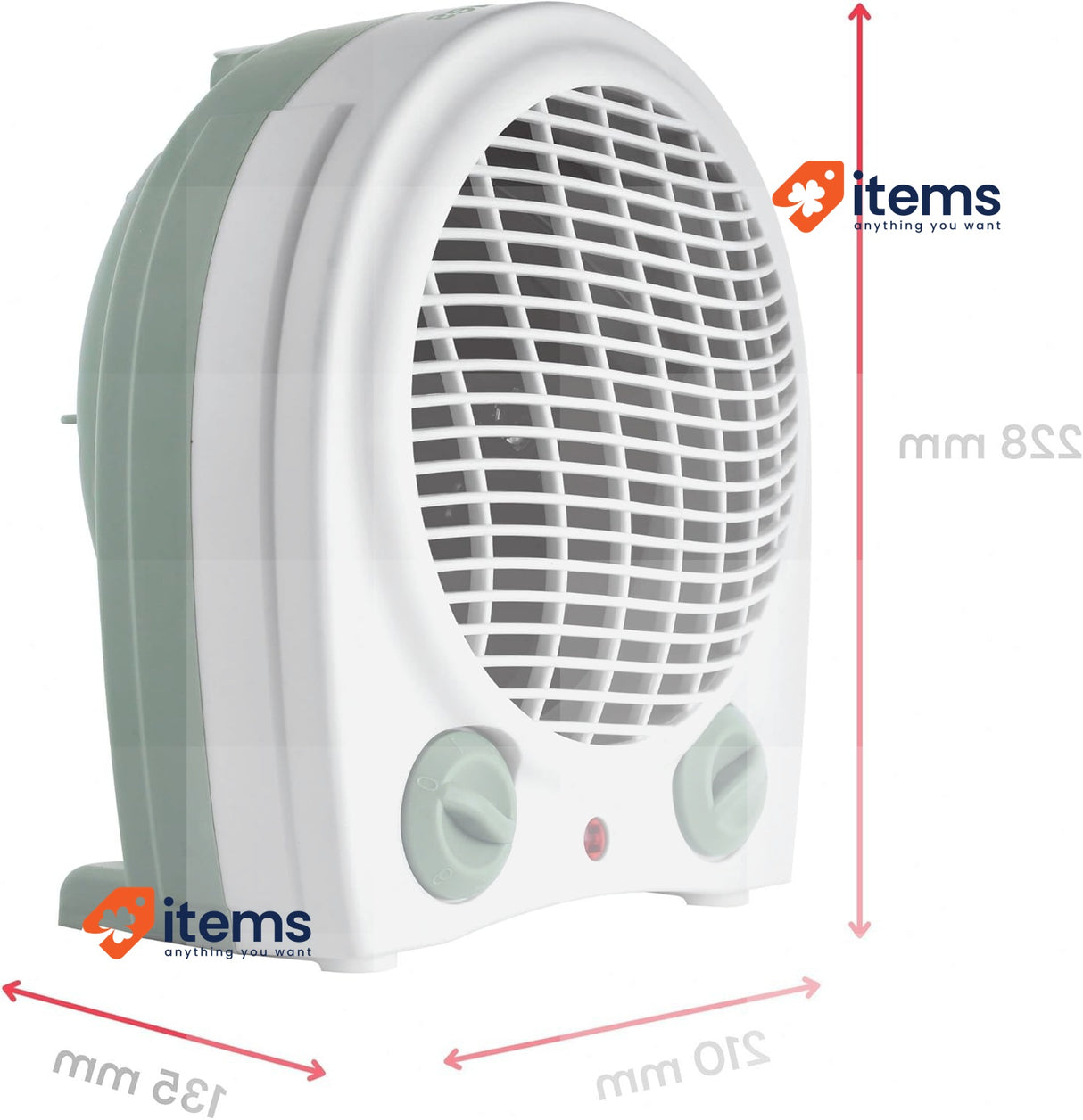 ARDES - ARAM4F09G SABO Fan Heater, 2 Power Levels, Eco/Comfort