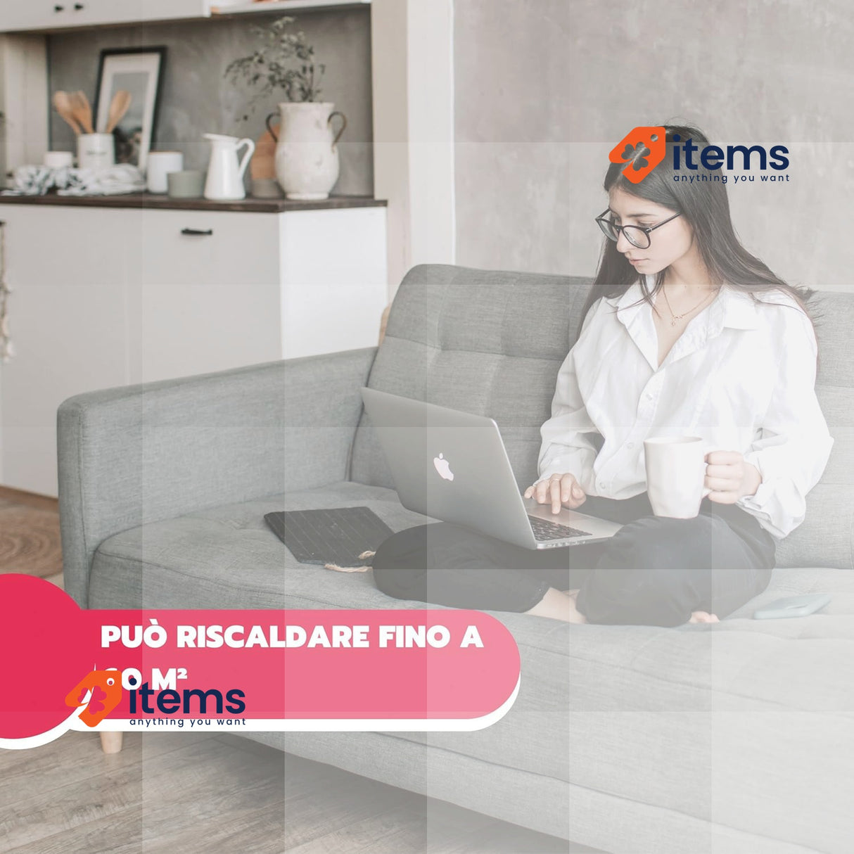 ARDES - ARAM4F09G SABO Fan Heater, 2 Power Levels, Eco/Comfort