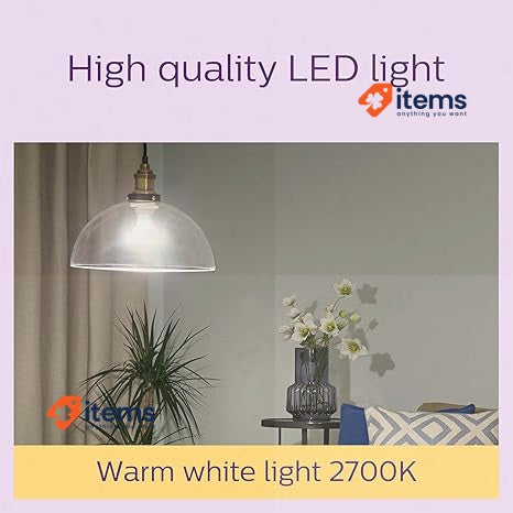 PHILIPS LED Frosted A60 Light Bulb 2 Pack Warm White 2700K E27 Edison Screw 60W