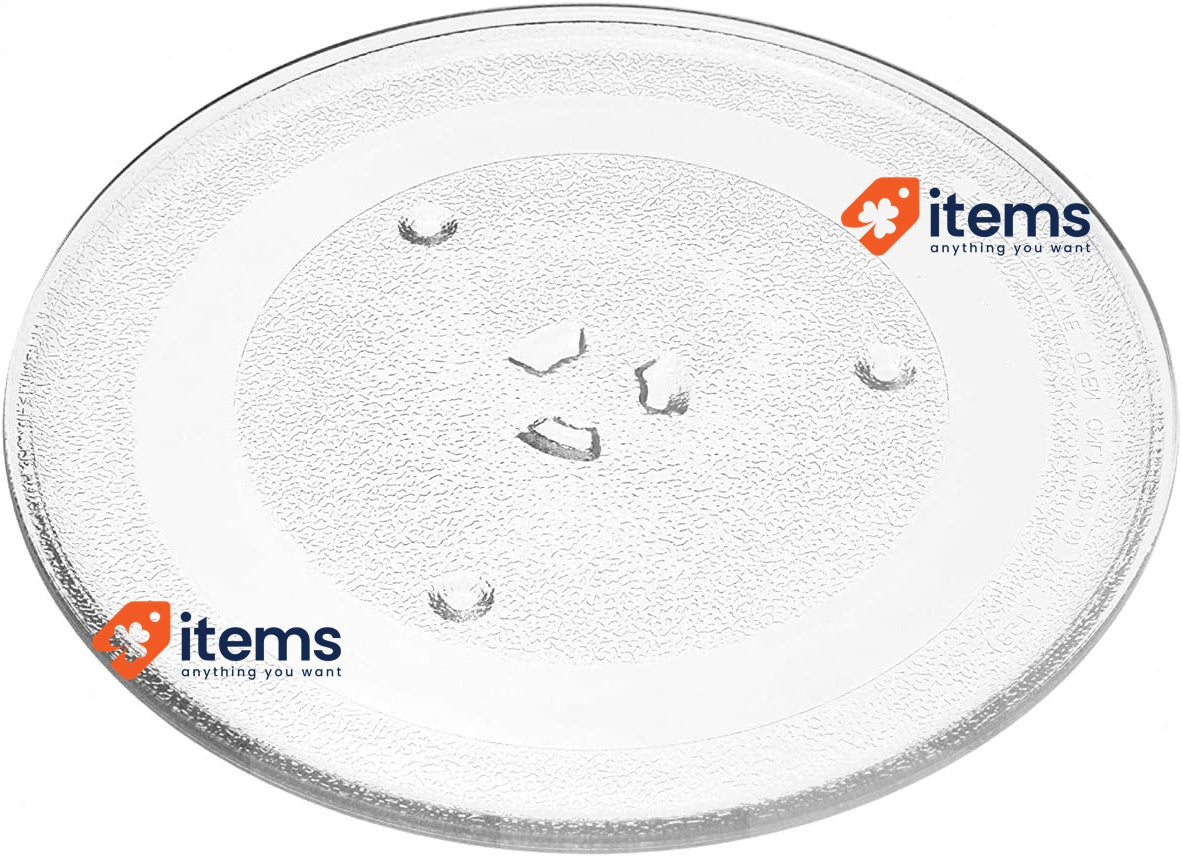 GC GLOBALCOMMERCE 288 Replacement Microwave Dish 28.8 cm, Glass, Transparent