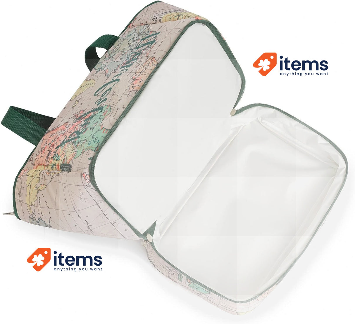 Legami - Lunch Bag, 31x24 Cm, Capacity 10.8 L With Zipper Closur Durable Closure