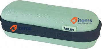 Semi - Rigid Oval Case 1918 Series. Green MILAN ®081145SNCGR Pencil Semi-Rigid
