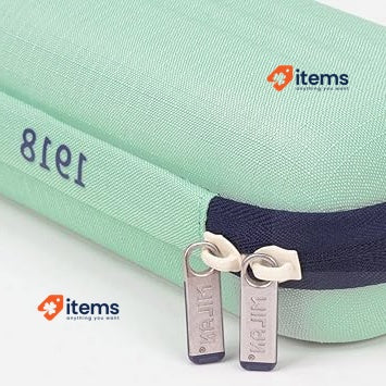 Semi - Rigid Oval Case 1918 Series. Green MILAN ®081145SNCGR Pencil Semi-Rigid