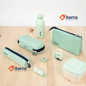 Semi - Rigid Oval Case 1918 Series. Green MILAN ®081145SNCGR Pencil Semi-Rigid
