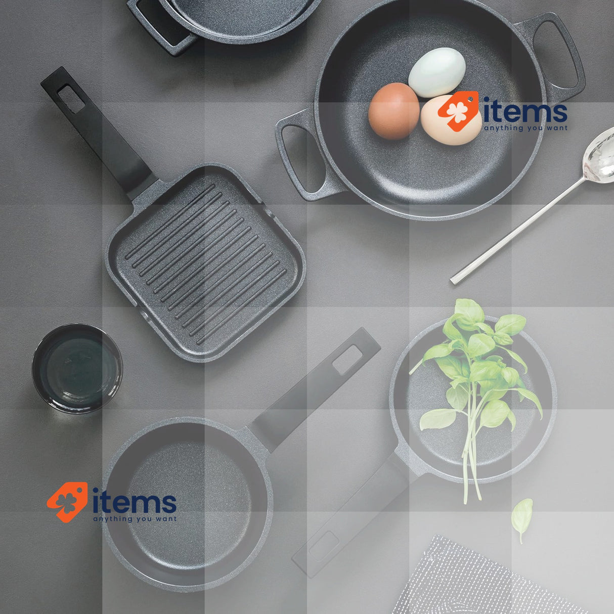 LACOR - 25163 - Mini Frying Pan Cast Aluminum 100% Black