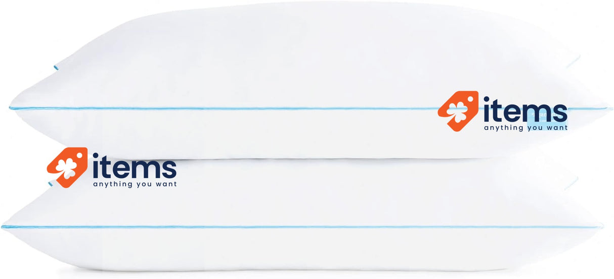Linenspa 40 x 60 cm Pillow - Set of 2 - Medium Firm Pillow Oeko-Tex Memory Foam
