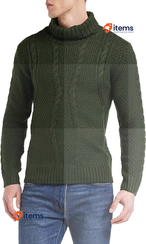 Gianni Lupo BW793-F22 Sweater, Military, M Man, Military